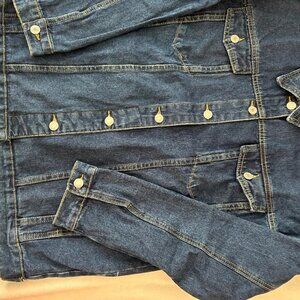Denim Jacket, New, Oversized, midlength, Deep Blue